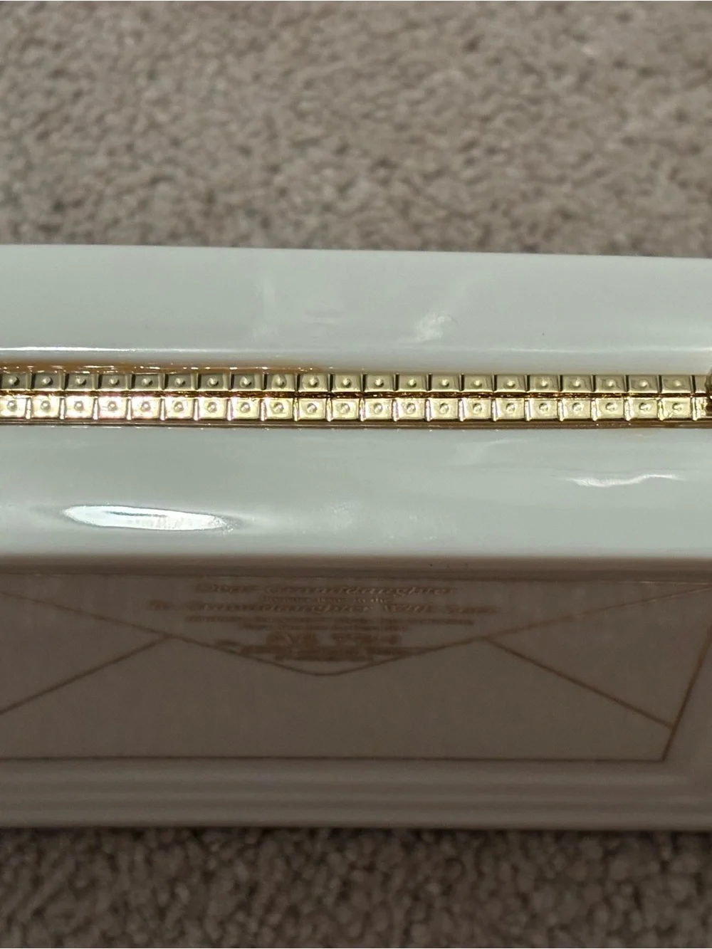 Dear Granddaughter Decorative Heirloom Porcelain Keepsake Music Box - Floral
